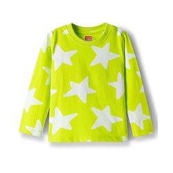 Babyhug Cotton Knit Full Sleeves Co-ords T-Shirt & Pajama Night Suit with Star Print - Light Green