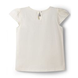 Babyhug 100% Cotton Knit Half Sleeves T-Shirts with Floral Print Pack of 3 - Orange Cream & Blue