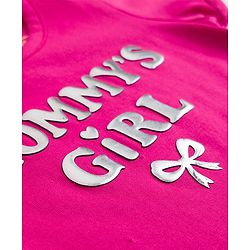Babyhug 100% Cotton Knit Half Sleeves Text Printed T-Shirt - Dark Pink