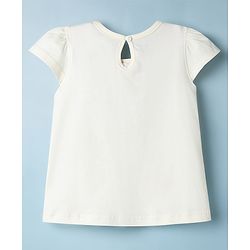 Babyhug Cotton Knit Half Sleeves T-Shirt With Floral & Fruit Print - Multicolor