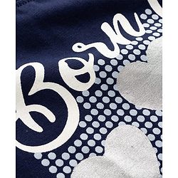 Babyhug Cotton Knit Half Sleeves Oversized T-Shirt With Heart & Text Print - Multicolor