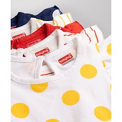 Babyhug Cotton Knit T-Shirts with Graphics Half Sleeves Pack of 5 Multi Color 2-3 Years