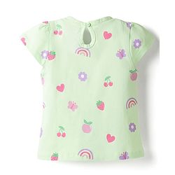 Babyhug Cotton Knit T-Shirts with Graphics Half Sleeves Round Neck Multi Color 6-9 Months Pack of 3