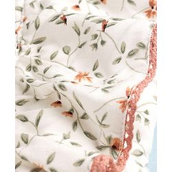 Babyhug Cotton Woven Flutter Sleeves Floral Printed Frock With Bloomer - OffWhite