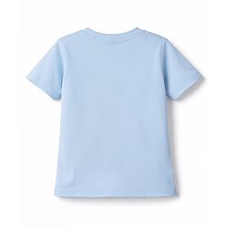 Babyhug Cotton Knit Half Sleeves T-Shirt With Truck & Text Print - Multicolor