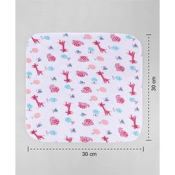 Babyhug 100% Cotton Terry Washcloth & Burp Cloth Set of 12| Ultra Soft & Absorbent| Quick Dry| Multicolour Prints & Solids| Gentle on Baby Skin | Newborn & Baby Essentials