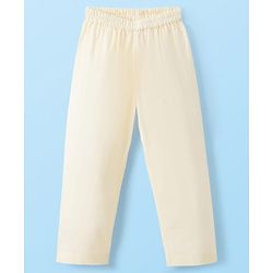 Babyhug Cotton Dobby Woven Full Sleeves Kurta Pajama Set with Dobby Embroidery - Limegreen