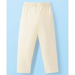 Babyhug Cotton Dobby Woven Full Sleeves Kurta Pajama Set with Dobby Embroidery - Limegreen