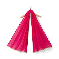 Babyhug Cotton Blend Woven Sleeveless Kurti Gharara Set with Dupatta & Floral Embroidery - Fuchsia