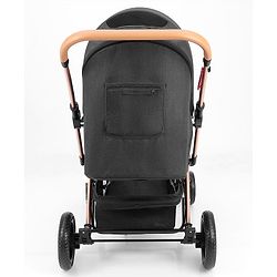 Babyhug Landscape Stroller with Reversible Handle Grey| Multi-Recline Backrest| UV Protection Canopy| 5-Point Harness| All-Wheel Suspension| Swivel Wheels| Trolley-Style Pull Handle| Linked Brake