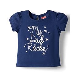 Babyhug Cotton Knit Half Sleeves T-Shirt with Text Print - Navy Blue