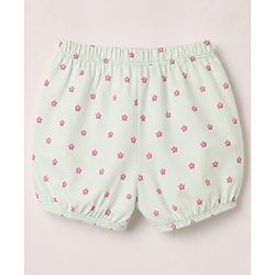 Babyhug 100% Cotton Single Jersey Knit Floral Printed Bloomers Pack of 3 - Multicolour