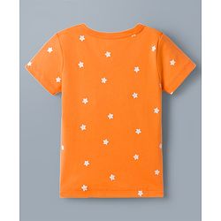 Babyhug 100% Cotton Interlock Knit Half Sleeves Stripes Jhablas with Star & Bear Print Pack of 3- Orange & Sky