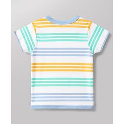 Babyhug 100% Cotton Half Sleeves Jhablas With Animal Print Pack of 3 - Multicolor