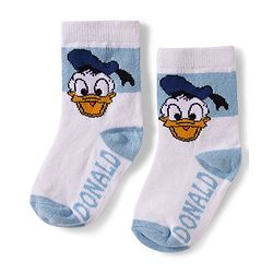 Cute Walk by Babyhug Disney  Non Terry Knit Anti-Bacterial Anklet Length Socks with Mickey Mouse Graphic Pack of 3 - White