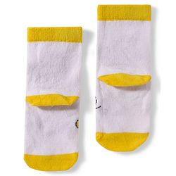 Cute Walk by Babyhug Disney Non Terry Knit Anti-Bacterial Ankle Length Socks with Mickey Mouse Graphic Pack of 3 - Red & Yellow