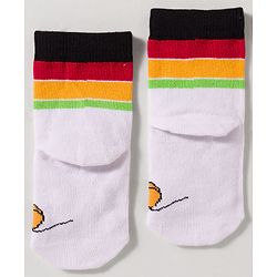 Cute Walk by Babyhug Disney Knit Ankle Length Antibacterial Socks with Mickey Mouse Design Pack of 3 - Multicolor