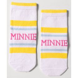 Cute Walk by Babyhug Disney Knit Ankle Length Antibacterial Socks with Minnie Mouse Design Pack of 3 - Multicolor