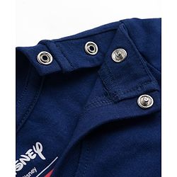 Babyhug Disney Single Jersey Knit Half Sleeves T-Shirt with Simba Graphics - Navy Blue