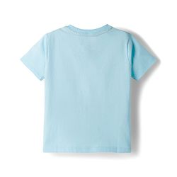 Babyhug Disney Single Jersey Knit Half Sleeves T-Shirt with Mickey Mouse Graphic - Light Blue