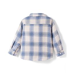 Babyhug Cotton Woven Full Sleeves Checkered Shirt - Blue