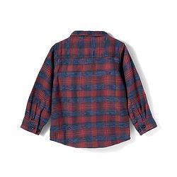 Babyhug Cotton Woven Full Sleeves Checkered Shirt - Red