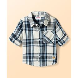 Babyhug Cotton Woven Full Sleeves Checkered Shirt - Multicolor