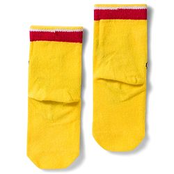 Cute Walk by Babyhug Disney Non Terry Knit Anti-Bacterial Ankle Length Socks with Winnie the Pooh Graphic Pack of 3 - Yellow & White