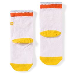 Cute Walk by Babyhug Disney Non Terry Knit Anti-Bacterial Ankle Length Socks with Winnie the Pooh Graphic Pack of 3 - Yellow & White