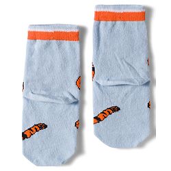 Cute Walk by Babyhug Disney Non Terry Knit Anti-Bacterial Ankle Length Socks with Winnie the Pooh Graphic Pack of 3 - Yellow & White