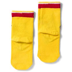 Cute Walk by Babyhug Disney Non Terry Knit Anti-Bacterial Ankle Length Socks with Winnie the Pooh Graphic Pack of 3 - Yellow & White