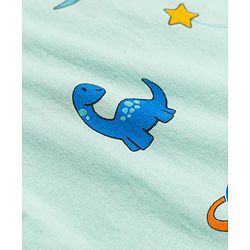 Babyhug Single Jersey 100% Cotton Dino & Star Printed Sleeveless Sandos Pack of 3 - Multicolour