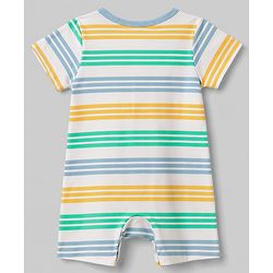 Babyhug 100% Cotton Interlock Knit Half Sleeves Romper With Animal Print Pack of 2 - Multicolor