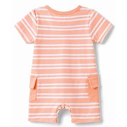 Babyhug 100% Cotton Interlock Knit Half Sleeves Romper With Sea Life Print Pack of 2 - Multicolor