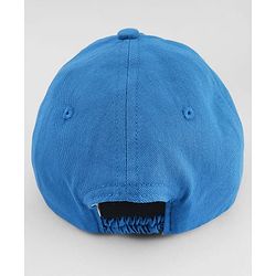 Babyhug Cotton Woven Baseball Cap With Cool Little Dude Text Embroidery Blue - Diameter 17 cm