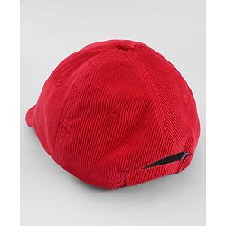 Babyhug Cotton Woven Baseball Cap With Text Embroidery Red - Diameter 20.5 cm