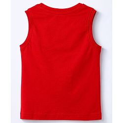 Babyhug Cotton Knit T-Shirt Sleeveless Graphic Multi Color 12-18 Months
