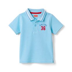 Babyhug 100% Cotton Knit Polo T-Shirt with Graphics Multi Color 6-9 Months