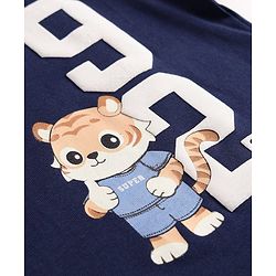 Babyhug Cotton Knit T-Shirt with Graphics Half Sleeves Multi Color 6-9 Months