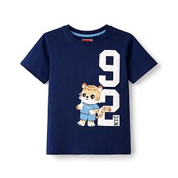 Babyhug Cotton Knit T-Shirt with Graphics Half Sleeves Multi Color 6-9 Months