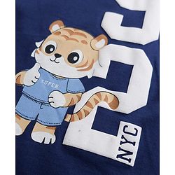 Babyhug Cotton Knit T-Shirt with Graphics Half Sleeves Multi Color 6-9 Months