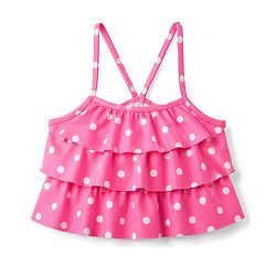 Babyhug Water Repellant Sleeveless Two Piece Swimsuit With Polka Dots Print - Pink