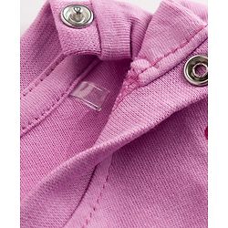 Babyhug Cotton Knit Half Sleeves T-Shirt & Shorts Night Suit with Floral Print - Pink