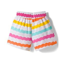 Babyhug Cotton Knit Sleeveless Co-Ords Printed Top & Shorts Set With Bow Applique - Multicolour