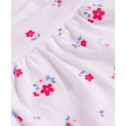 Babyhug Single Jersey Knit Sleeveless Floral Printed Top & Shorts Set - Red & White