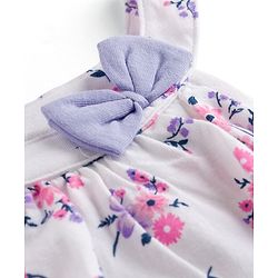 Babyhug Single Jersey Knit Sleeveless Top & Shorts Set With Floral Print - Multicolor