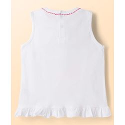 Babyhug Single Jersey Knit Sleeveless Top & Shorts Set With Floral Print - Multicolor