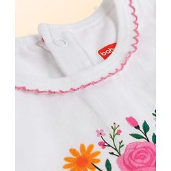 Babyhug Single Jersey Knit Sleeveless Top & Shorts Set With Floral Print - Multicolor