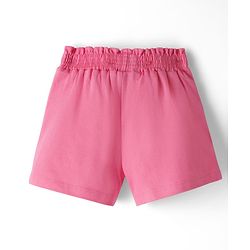 Babyhug Single Jersey Knit Sleeveless Top & Shorts Set with Seashell Print - Lime Green & Pink