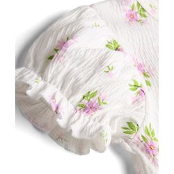 Babyhug Single Jersey Knit Half Sleeves Floral Printed Top & Pant Set - Multi Color